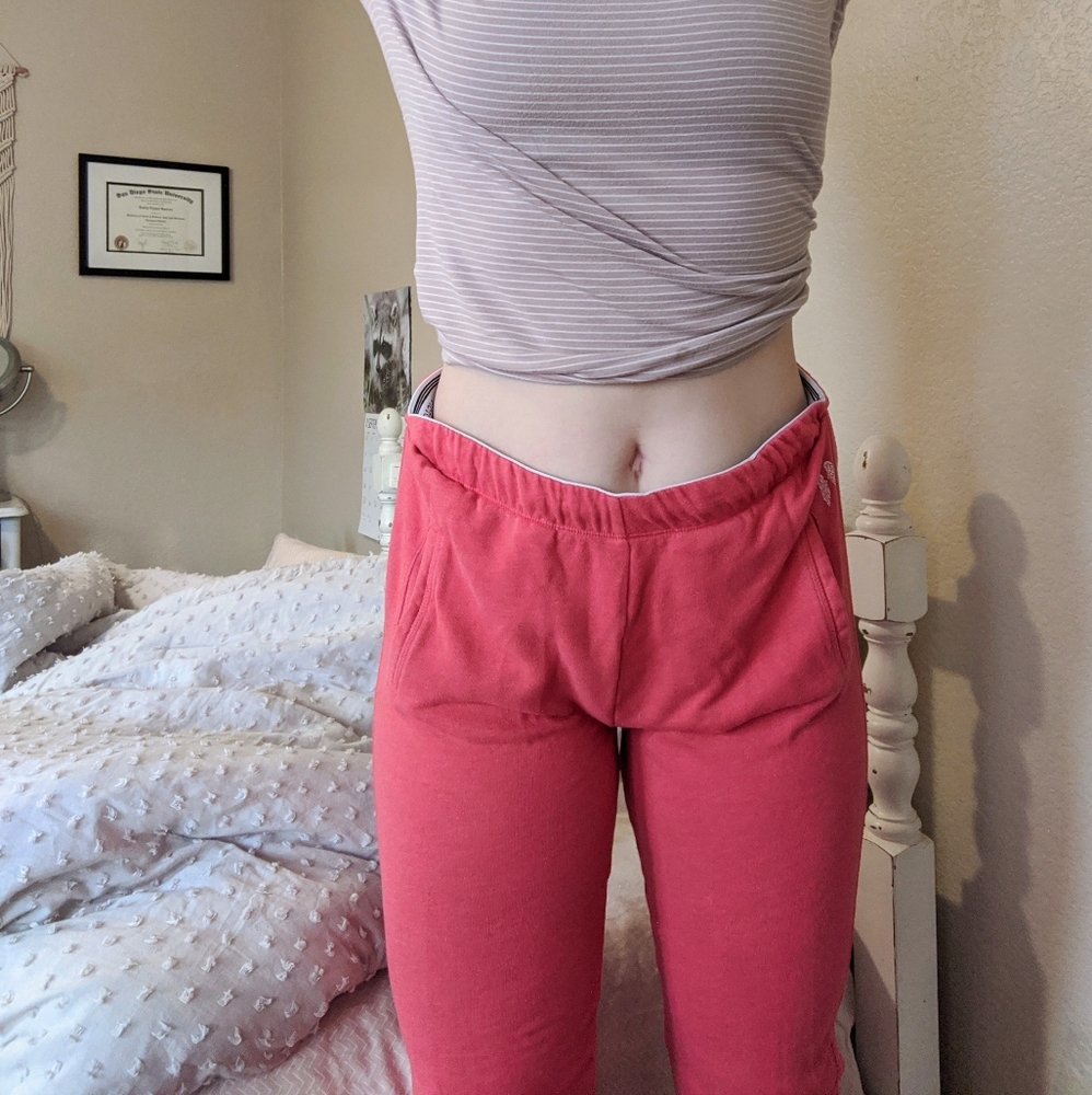 Victoria's Secret Hot Pink Sweat Pants 👼